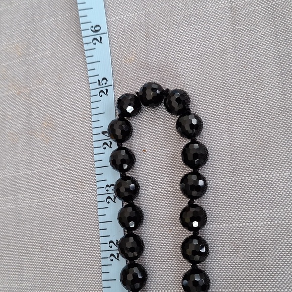 CAROLEE black glass bead necklace - Picture 5 of 6